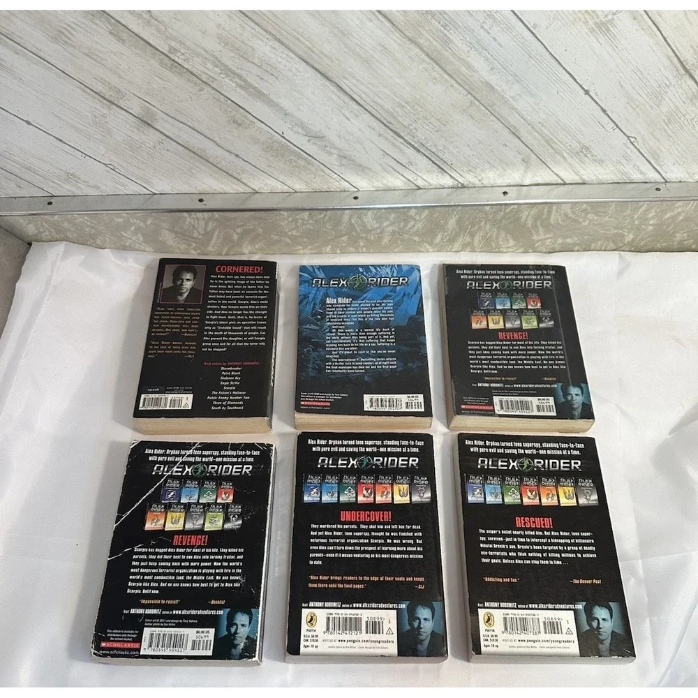 Alex Rider Books By Anthony Horowitz See Attached Picture For Titles LOT OF 8